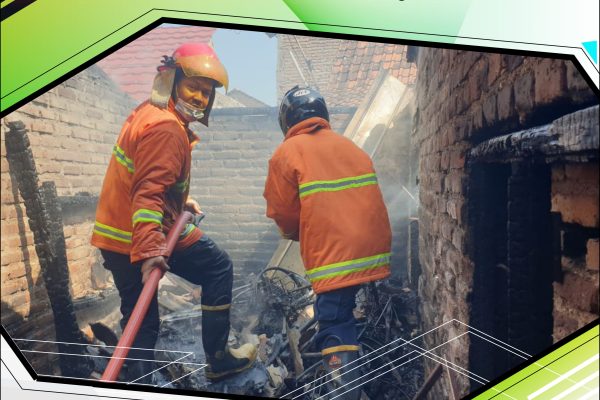 Dugaan Anak Kecil Membakar Sampah, Kebakaran Meluas di Jl. Ciliwung 2 Kota Madiun