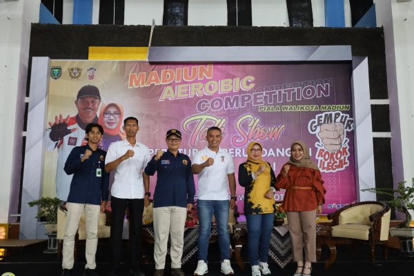 Lomba Senam Aerobic Competition, Piala Walikota Madiun, Dimanfaatkan Sebagai Sarana Sosialisasi dan Edukasi Cegah Peredaran Rokok Ilegal
