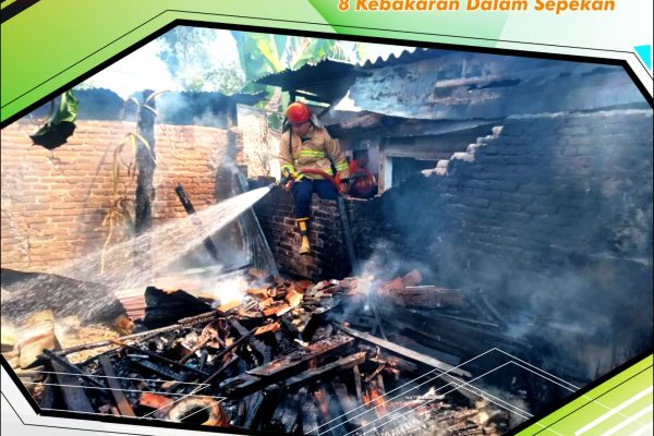 Damkar dan Penyelamatan Beraksi: 8 Kebakaran Dalam Sepekan