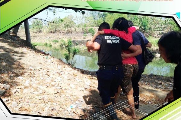 Evakuasi Individu yang Mencoba Bunuh Diri di Kali Bengawan Madiun