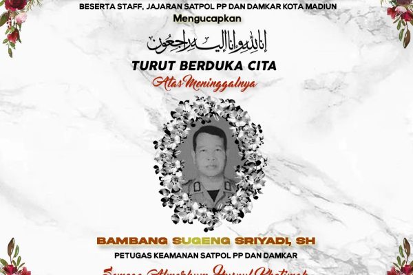 Turut Berduka Cita Atas Meninggalnya Bapak Sugeng Sriyadi, SH